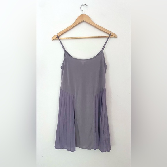 i love h81 Dresses & Skirts - i love h81 Lilac lavender  slip Dress pleated small
